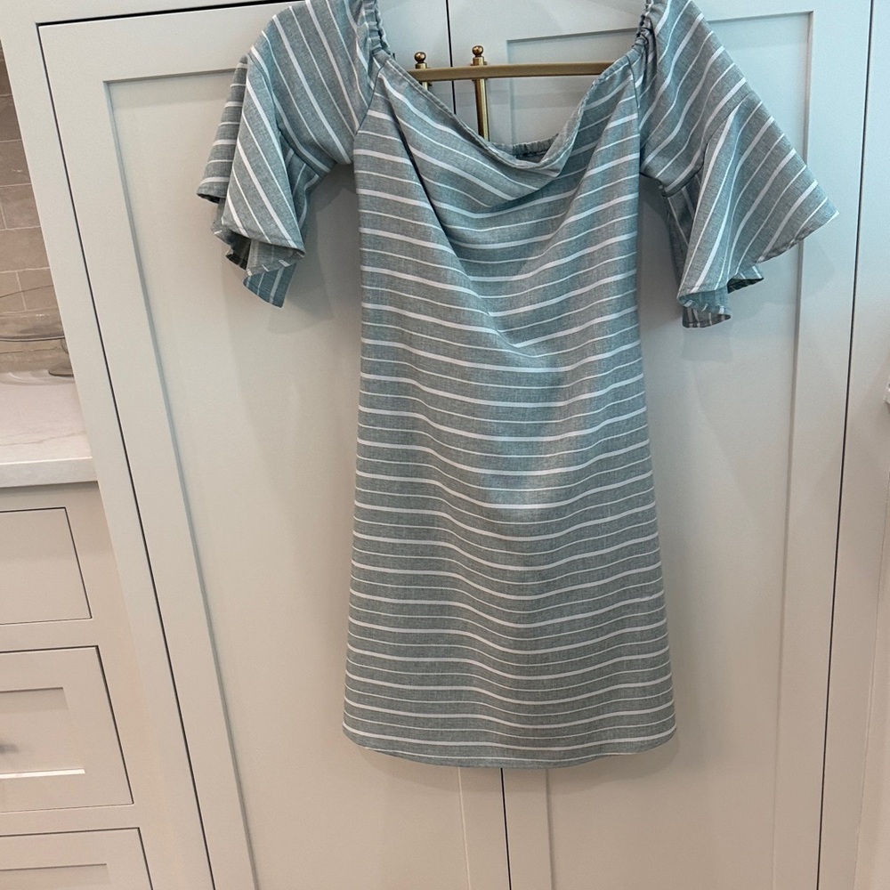 Chic Striped Long Sleeve Dress